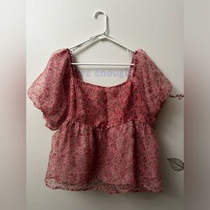 Blouse short sleeve